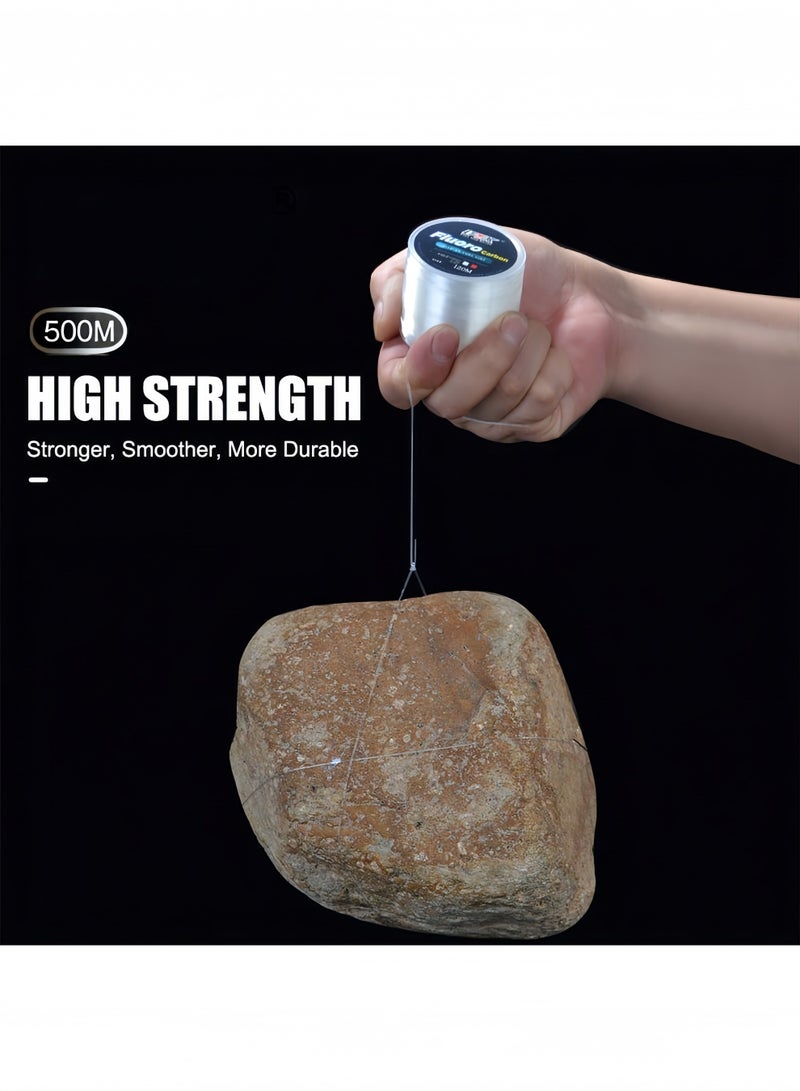 NYLON LINE Fishing Line 500M Nylon Transparent Clear Monofilament, Professional Strong Fishing Wire for Sea Fishing, Invisible String for Hanging Decorations and Crafts, Sizes 2.0 2.5 3.0 4.0 - Image 5
